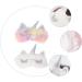 FRCOLOR Unicorn Eye Patch - 2pcs White Plush Sleep Stickers for Restful Eyes | International Shipping Available - Buy Online on GoSupps.com