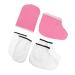 minkissy 4 Pairs Hand and Foot Mask Moisturizing Hand Gloves Exfoliating Glove Silicone Paraffin Wax Mitts Booties Paraffin Wax Bath Accessories Fabric Paraffin Socks Gel Sokcs Thicken Set