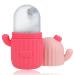 Ice Face Roller Pink Ice Face Mold Facial Beauty Ice Roller Skin Care Tools Eyes and Neck Naturally Conditioning and Skin Care Silicone Ice Mold Cactus Pink