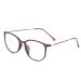 Retro glasses without strength student slim glasses women men nerd glasses with clear lens light glasses frame fashionable round decorative glasses Steering glasses unisex reading glasses for computer PC with glasses case