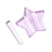 gofidin Mini Nail Stencil Metals Women Beauty DIY Portable Embossed Grinding Tool Heart Star Design (YH-1)