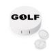 Play Golf Round Case For Contact Lens Kit Storage Box with Mirror Printed