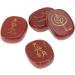 Holibanna Blue Model Foam 3pcs Palm Stone Mini Knit Hats Crystal Stone Pocket Worry Stone Chakra Gemestone Decoration Natural - Buy Online on GoSupps.com