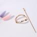 Dervivea Geometry Hair Stick Barrette Minimalist Oval Hair Cuff Hairpin Boho Oval Circle Hair Bun Pin Gold Ponytail Holder Hairpin Clips Decorative Hair Accessories for Women and Girl Headdress - Buy Online on GoSupps.com