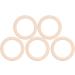 20Pcs 65mm Natural Unfinished Wood Circles for DIY Baby Teether Toys - Buy Online on GoSupps.com