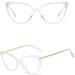Buy KDOQ TR90 Cat Eye Blue Light Blocking Glasses for Women - Anti Eyestrain Computer Gamer Eyewear in White | International Shipping - Buy Online on GoSupps.com