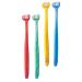 Healvian 4pcs Infant Dental Oral - Teeth Triple Clean Toothbrushes Brush Sided Kids Bristle Around Baby Soft Tooth Wrap- Children Training Three-Sided Care for Toddler Toothbrush Brushes
