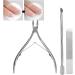 Dead Skin Scissors Nail File Steel Pusher - Trim Dead Skin Polish Nails - Manicure Set for Clean & Healthy Nails - Durable & Eco-Friendly - Buy Online on GoSupps.com