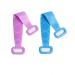Silicone Bath Body Brush Towel  Silicone Bath Body Brush Exfoliator  Silicone Back Scrubber for Shower with Soft Brush Bristles and Massage Dots(Blue  Purple)