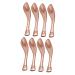 Beavorty 2 Sets Facial Spoons Eye Makeup Applicator Cosmetics Supplies Smooth Facial Spoons 4Pcs*2