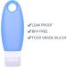 MUUZONING 4-Piece Silicone Travel Bottles Set - 98ml No-Leak Suction Cup with Transparent Bag | Perfect for Shampoo Cream & Body Care - Buy Online on GoSupps.com