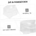 FRCOLOR Thehomeuse Powder Box for Dipping Nails Starter Set 12 Pieces Recycling System for Nail Powder Nail Tip Shape Guides Manicure Nail Art Tool Container for Nail Dipping Powder 5X4X2.5CMx2pcs White x 2 pieces - Buy Online on GoSupps.com