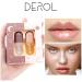 DEROL Lip Plumper Serum for Fuller & Beautiful Lips | Overnight Hydrating Lip Enhancer - 5.5ML x 2 (01#Pink) - Buy Online on GoSupps.com