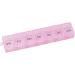 Pill Box Organiser 7 Day One Time a Day Pill Dispenser Storage Case for Medication Supplements Vitamins and Cod Liver Oil Pink - Buy Online on GoSupps.com