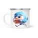 Kids Adventure Mug White Enamel Oisillon - 354 ml Perfect for Hot and Cold Drinks Robust and Fun