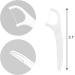 100pcs Dental Floss Picks - Fold-Out Toothpick for Effective Teeth Cleaning | White | International Shipping Available - Buy Online on GoSupps.com