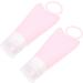 EXCEART 1 Set 2 Silica Gel Bottle Cream Container Lotion Holders Squeeze Tube Liquid Containers Diffuser Empty Cream Tubes Silicone Storage Containers Travel Pink Shampoo Pop - Buy Online on GoSupps.com