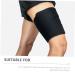 Buy Adjustable Thigh Brace & Compression Sleeve | Thigh Support & Protective Cover - 81X20X0.5CM - Black | International Shipping Available - Buy Online on GoSupps.com