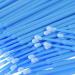 100pcs Micro Applicators Brushes Disposable Eyelash Extension Micro Brushes Micro Make Up Mascara Brushes for Eyelash Extension (Blue)