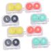 Homsfou 8st contact lens container contact lens solution practical contact tetui glasses box glasses case lens lensing remover colored contact lenses detergent bracket