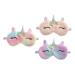 NOLITOY 3pcs Unicorn Eye Patch Hair Ties for Cotton Eye Cover Eye Blindfold Daytime Eye Shade Blinders Travel Eye Mask Sleeping Blindfold Christmas Girl Plush Eye Shadow