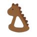 Noukies Teething Ring Dinosaur Ochre Brown | Safe Baby Teether for Soothing Gums | International Shipping Available - Buy Online on GoSupps.com