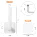 Adhesive Scrunchie Holder 2-Pack - DIY Hair Accessories Organizer - Wall Hooks - Waterproof - Simple Style White - Buy Online on GoSupps.com