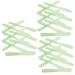 Baluue 30 Pcs Tool Stick Spatula for Makeup Cosmetic Plate Mixer Cosmetic Scoop Pp re-usable 20.5x3x0.6cmx3pcs Greenx3pcs