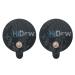 HiDow Tens Unit Replacement Stim Pads Large Round Electrodes | Premium Quality Large Electrode Pads Competable with Hi-Dow | IQ Massager | Healthmateforever TENS Units