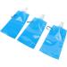 Soft Water Bottle Ecofriendly PE Portable Foldable Water Bottle for Travel Blue - Buy Online on GoSupps.com