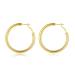 Doubnine Tube Hoop Earrings Gold Lightweight Large Earrings Women Fashion Jewelry (50mm gold)