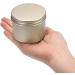 YuZhinnqp Aluminum Tin Cans Round Aluminum Cans with Screw Top Lid Empty Travel Tins for Candles Salve Cosmetics Storage - Buy Online on GoSupps.com