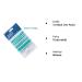 Poniks Constant Waves Wickler - Small Cold Wash Curlers for Permanent Waves | 6mm 12 Pieces Turquoise & White - Buy Online on GoSupps.com