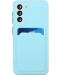 Buy Tivenfezk Nadoli Silicone Case for Samsung Galaxy A34 5G - Ultra Thin Shockproof Scratch-Resistant Wallet TPU Cover with Credit Card Holder - Blue - Buy Online on GoSupps.com