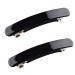 2 Pack Black Metal Spring Clips Barrette Bows Hair Clips French Barrettes Hair Grip No Slip Grip Hairpins Chic Styling