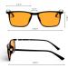 Buy Classic Orange Blue Light Filter Glasses - Night Style Computer Glasses for Eye Protection - Buy Online on GoSupps.com