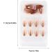 dijiusidy False Nail Fashionable Various Shapes Fingernail Full Coverage Strong Viscosity Adjustable Paster for Manicure Art 32 F741 32 1 count (Pack of 1) - Buy Online on GoSupps.com