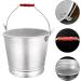 Stainless Steel Bucket Flat Back Pail and Water Pail Metal Utility Pail Ice Bucket Durable Pails for Kennels and Farms 9L Ice Buckets - Buy Online on GoSupps.com