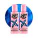 Crazy Color Vibrant Sky Blue Semi-Permanent Duo Hair Dye. Highly Pigmented Cobalt Blue Conditioning & Oil Nourishing Vegan Formula | No Bleach or Ammonia | 200ml