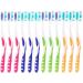 Newgen Medical Travel Toothbrush 12-Pack | Branded Medium Toothbrushes with Tongue Cleaner in 4 Colors - Ideal Dental Care Solution - Buy Online on GoSupps.com
