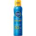 NIVEA Sun UV Dry Protect Sport Sun Spray SPF 50 (200 ml) 100% Transparent and Refreshing Sun Protection Sweat-resistant & Extra Waterproof Sun Spray