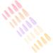 Press On Nails Fake Nails Set Ballerina False Gel Nails Art Tips False Nails Pure Color Full Cover Nail Tip False Nail Tip Fake Fingernails for Women Girls Kids DIY Nail (06) - Buy Online on GoSupps.com