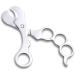 Cigar Cutter Accessories Pack Cigar Guillotine Double Blade Metal Cigar Clippers Exquisite Stainless Steel Scissors Accessories with Case Box for Gifts