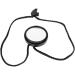 360-Degree Adjustable MAGT Diving Rearview Mirror HSJ-928 with Lanyard - Black/White - Buy Online on GoSupps.com