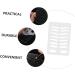 Didiseaon Eyebrow Stencil Plate Brow Template Lip Stencil Brow Practicing Tool Eyebrow Shape - Buy Online on GoSupps.com