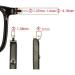 Munani Glasses Replacement Arms - Black Plastic Frame Accessories for Glasses Repair - 1 Pair - Buy Online on GoSupps.com