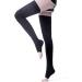 Keephen Medical High Compression Stockings for Varicose Veins & Edema Grade Class II (23-32mmHg) Black Open Toe | International Shipping - Buy Online on GoSupps.com