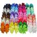 OFKP 40 Pcs Grosgrain Ribbon Headband Pinwheel Hair Bows Boutique Alligator Clip For Girls Baby Kids and Children - Buy Online on GoSupps.com
