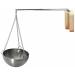 Sauna Aroma Bowl Stainless Steel Aromatherapy Oil Cup Hanging Essential Oil Herbal Bowl with Bowl Holder for SPA Home Meditation (120mm)