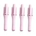 FOMIYES 4pcs Curling Wand Automatic Hair Curling Wand Nylon Curler 32.50X5.50X5.50CMx4pcs Pinkx4pcs